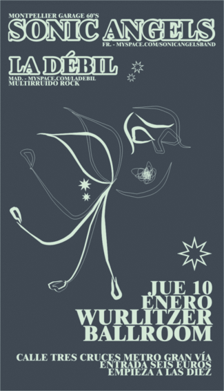 Cartel Concierto La Débil