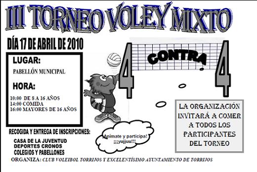 4vs4_voleibol_torrijos Cartel III Torneo Voleybol Mixo Torrijos