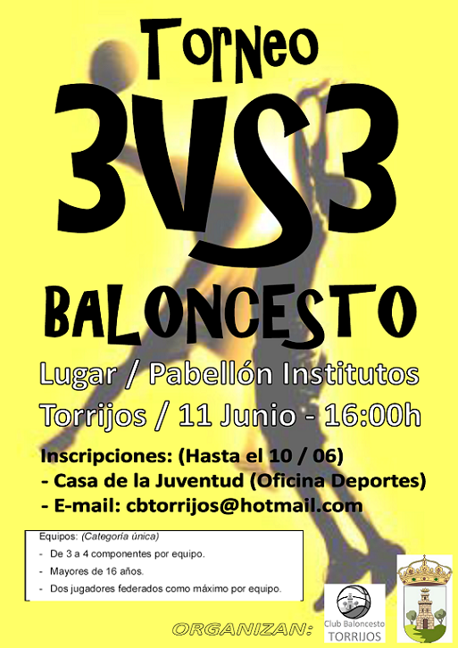 Cartel 3x3 Baloncesto 2011 Cartel 3x3 Baloncesto - Torrijos 2011