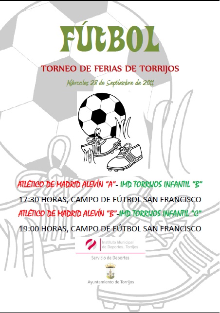 Cartel Fútbol Torneo de Ferias Torrijos 2011 Cartel Fútbol Torneo de Ferias Torrijos 2011
