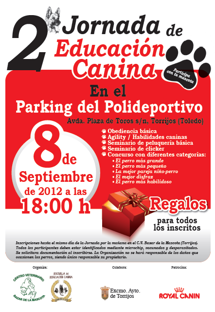 Cartel II Jornadas de la Educación Canina - Torrijos 2012 Cartel II Jornadas de la Educación Canina - Torrijos 2012
