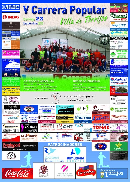 Cartel V Carrera Popular Villa de Torrijos 2012 Cartel V Carrera Popular Villa de Torrijos 2012