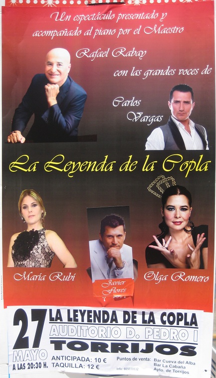 Cartel la leyenda de la copla Cartel la leyenda de la copla