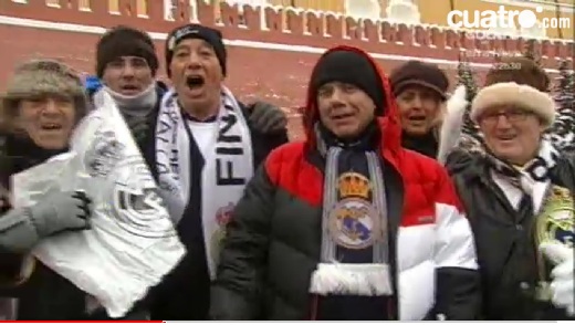 Peña Real Madrid Mazacotero en Moscú Peña Real Madrid Mazacotero en Moscú