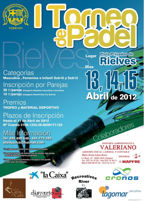 I Torneo Padel Peña Atalaya I Torneo Padel Peña Atalaya Torrijos