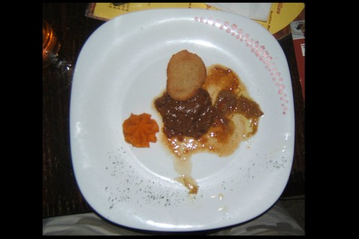 Tapa 1 - Abadía San Patricio - Carrilladas de cerdo estofadas al estilo Abadía Tapa 1 - Abadía San Patricio - Carrilladas de cerdo estofadas al estilo Abadía