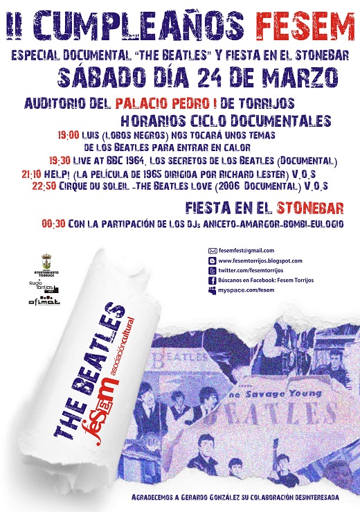 Cartel II Cumpleaños FESEM Torrijos 2012 Cartel II Cumpleaños FESEM Torrijos 2012