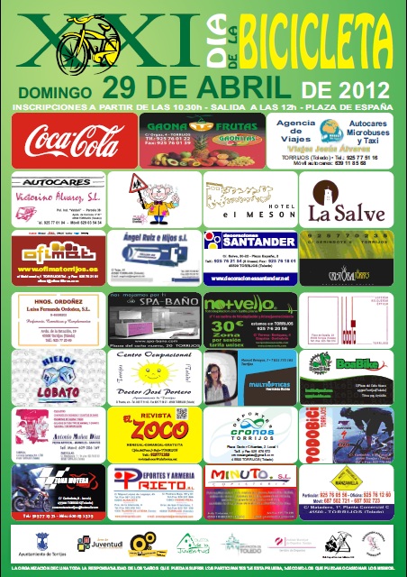 Cartel Día de la Bicicleta - Torrijos 2012 Cartel Día de la Bicicleta - Torrijos 2012