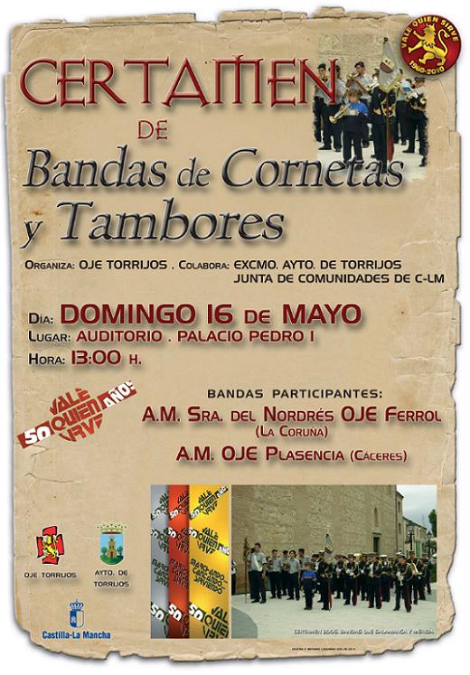 cartel-bandas-tambores-y-cornetas-oje-torrijos Cartel Certámen de Bandas Tambores y Cornetas OJE Torrijos