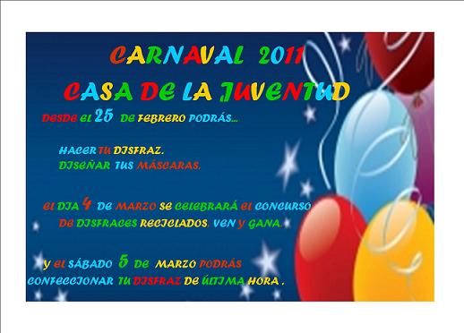 cartel carnaval 2011 cartel carnaval - Casa Juventud Torrijos 2011