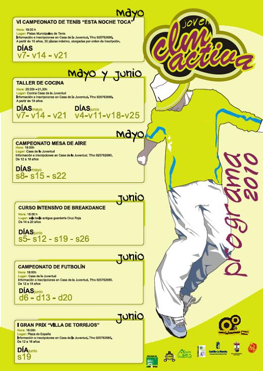 cartel_actividades_clm_activa_mayo_junio_2010_torrijos Cartel CLM Activa Mayo y Junio 2010 en Torrijos