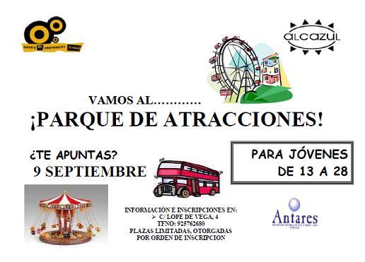 cartel_parqueatracciones_09092010 Cartel Excursión Parque de Atracciones 09/09/2010