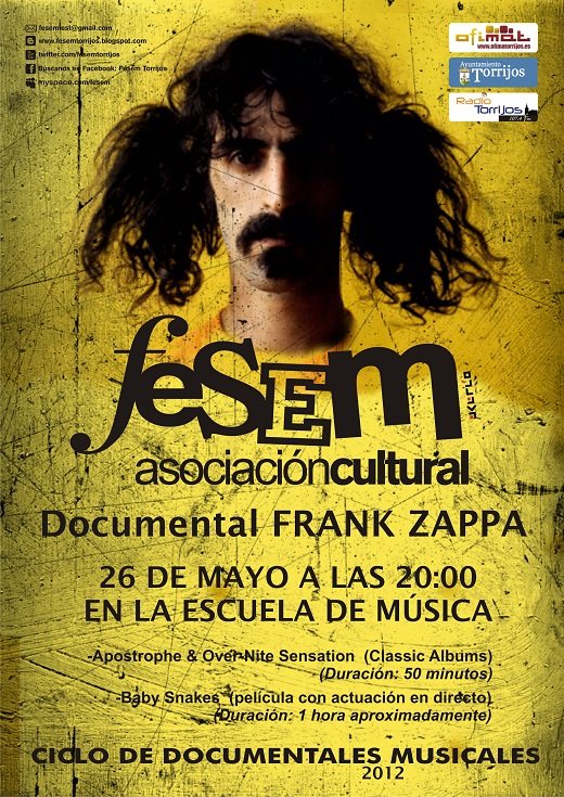 Documentales FESEM - Frank Zappa Mayo 2012 Documentales FESEM - Frank Zappa Mayo 2012