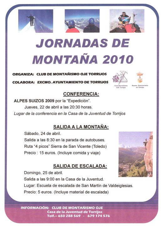 jornadas-de-montana-2010-torrijos Jornadas de Montaña 2010 en Torrijos
