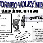 Cartel IV Torneo Voley Mixto 2011