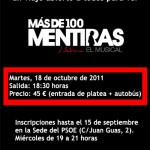 cartel musical más de 100 mentiras